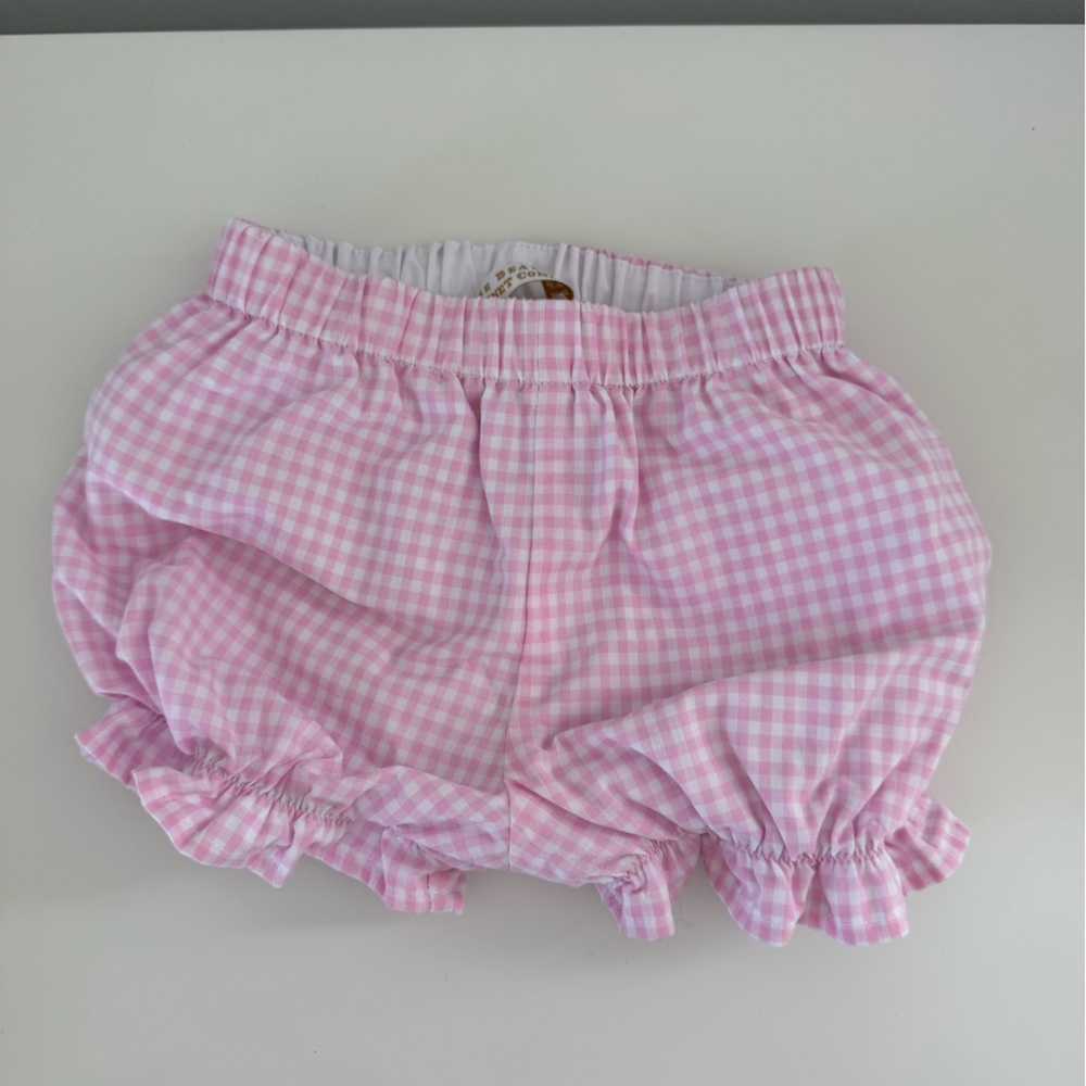 The Beaufort Bonnet Company Pink Gingham Watermelon Bib Dress - Picture 3 of 3